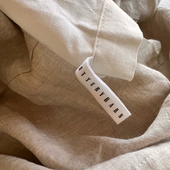 Pottery Barn Bedding Pottery Barn Flax Natural Linen 8 Box Pleat